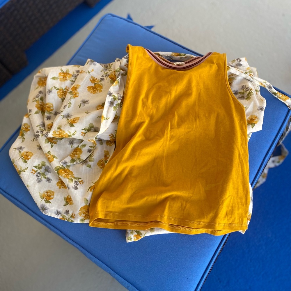 yellow shirt